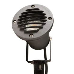 Erdspießstrahler Spiky, Ø 10 cm, schwarz, schwenkbar, IP65