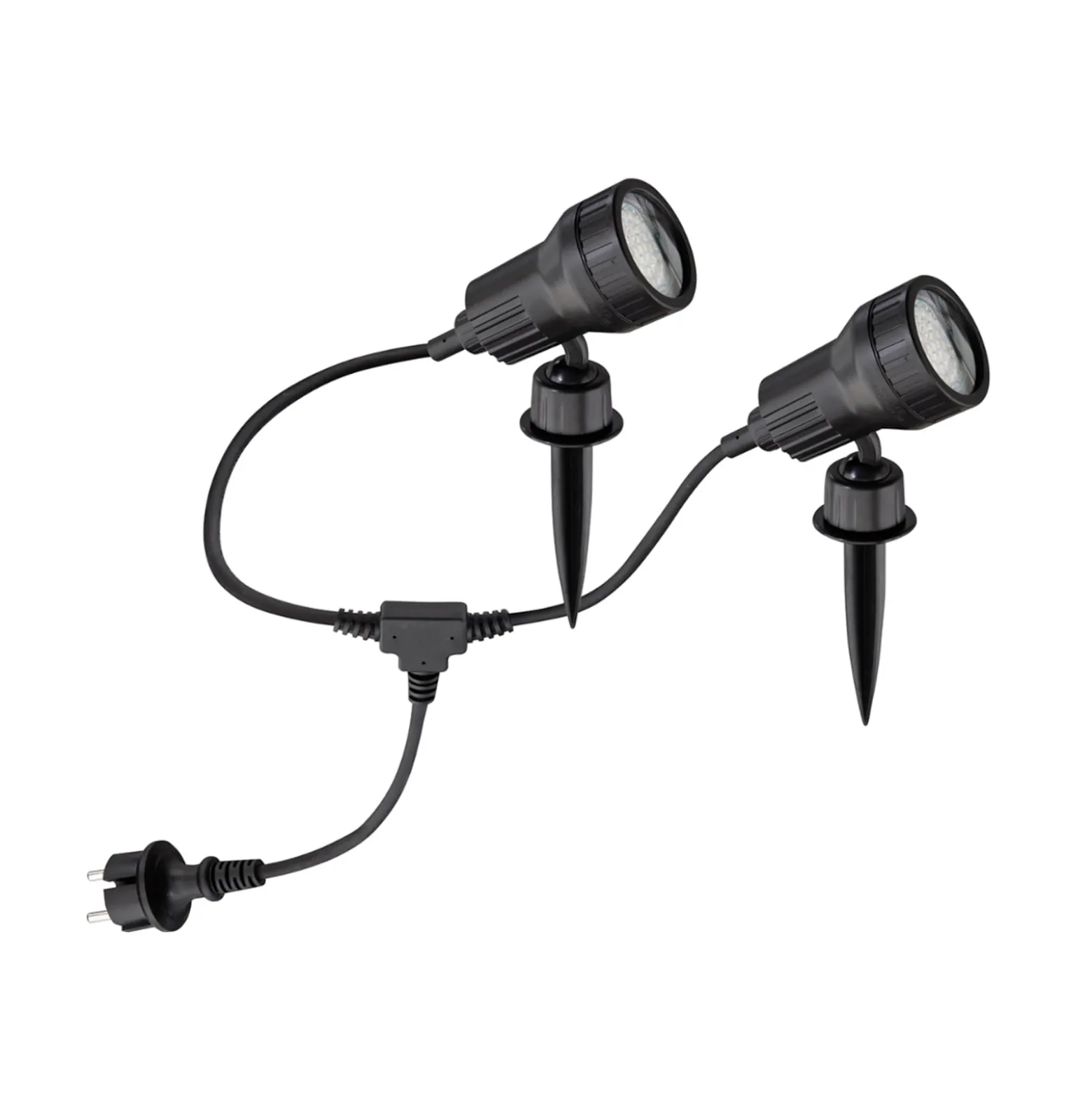 2er Set - LED-Erdspießleuchte Terra m. Farbfiltern