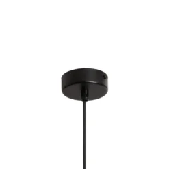 Esszimmerlampe Coco, Ø 30 cm, schwarz/rauchgrau, Glas