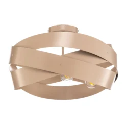 Euluna Deckenleuchte Tornado, beige, Ø 50 cm