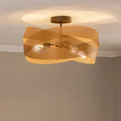Euluna Deckenleuchte Tornado, goldfarben, Ø 50 cm