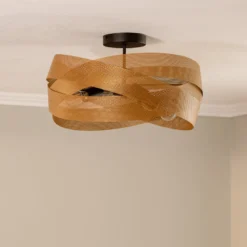 Euluna Deckenleuchte Tornado, goldfarben, Ø 50 cm