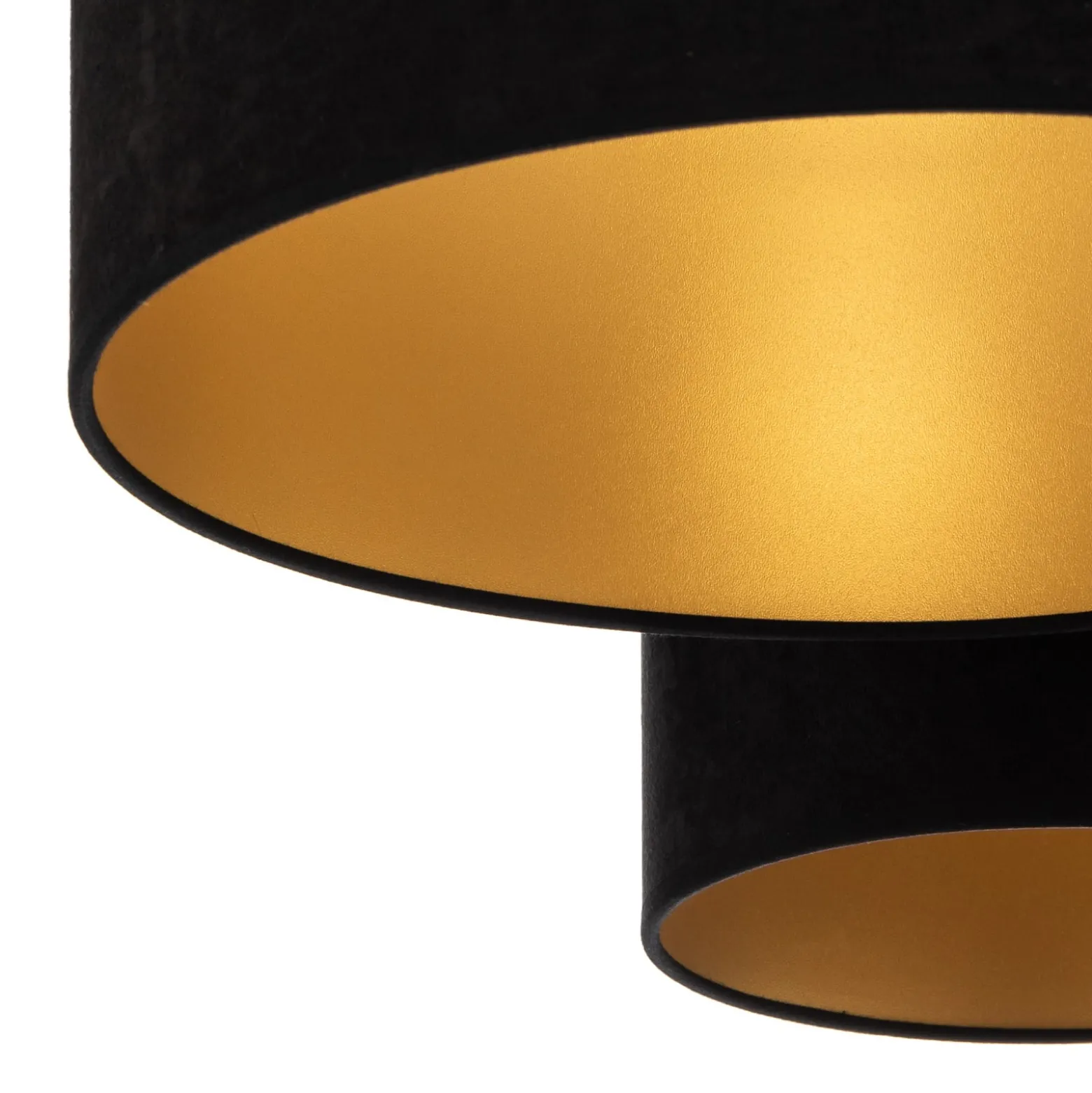 Euluna Lodge Deckenleuchte, 4-flg., schwarz/gold