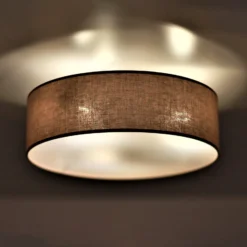 Euluna Roller Decke, Stoffschirm cappuccino Ø50cm