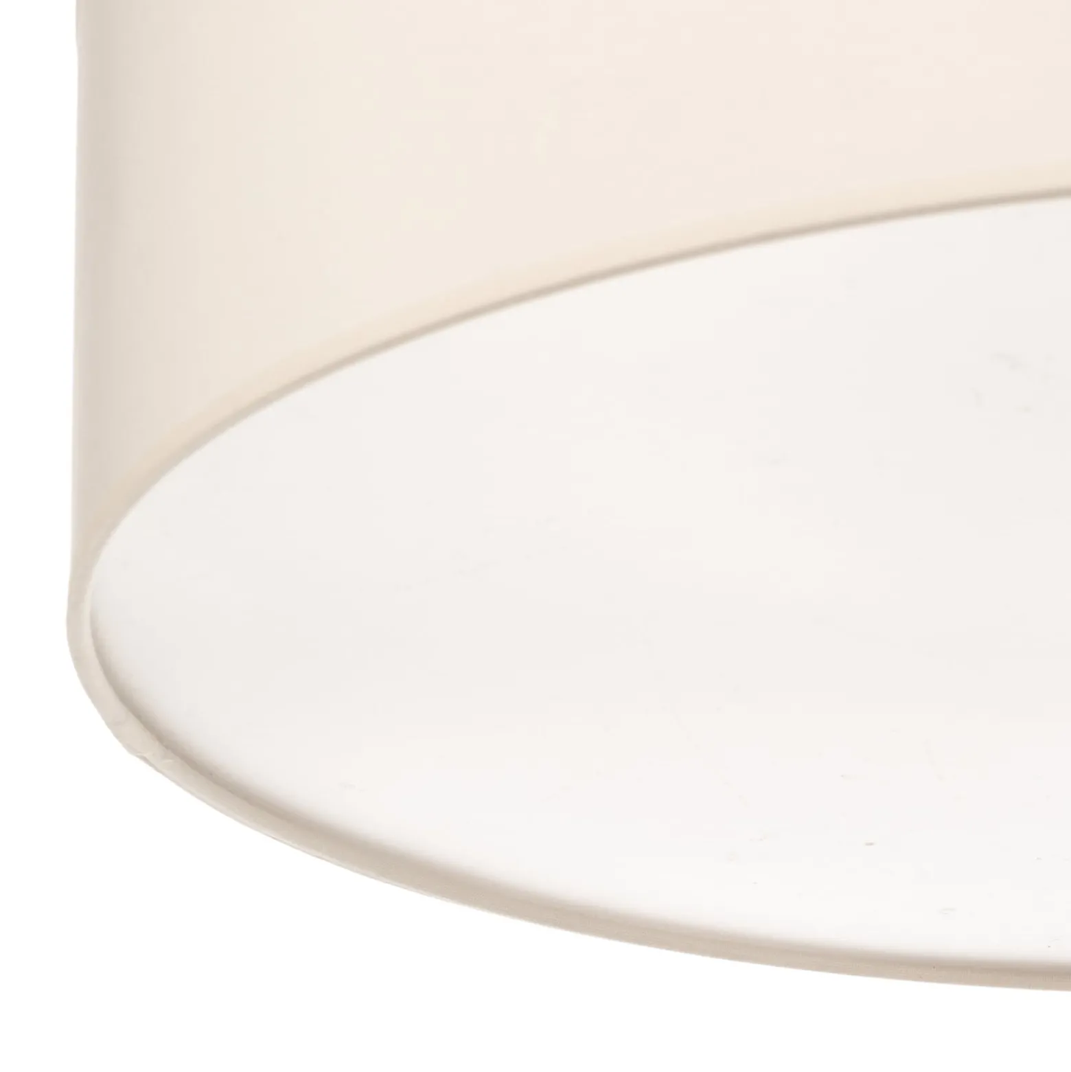 Euluna Roller Decke, Stoffschirm ecru, Ø 50 cm