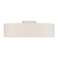 Euluna Roller Decke, Stoffschirm ecru, Ø 50 cm