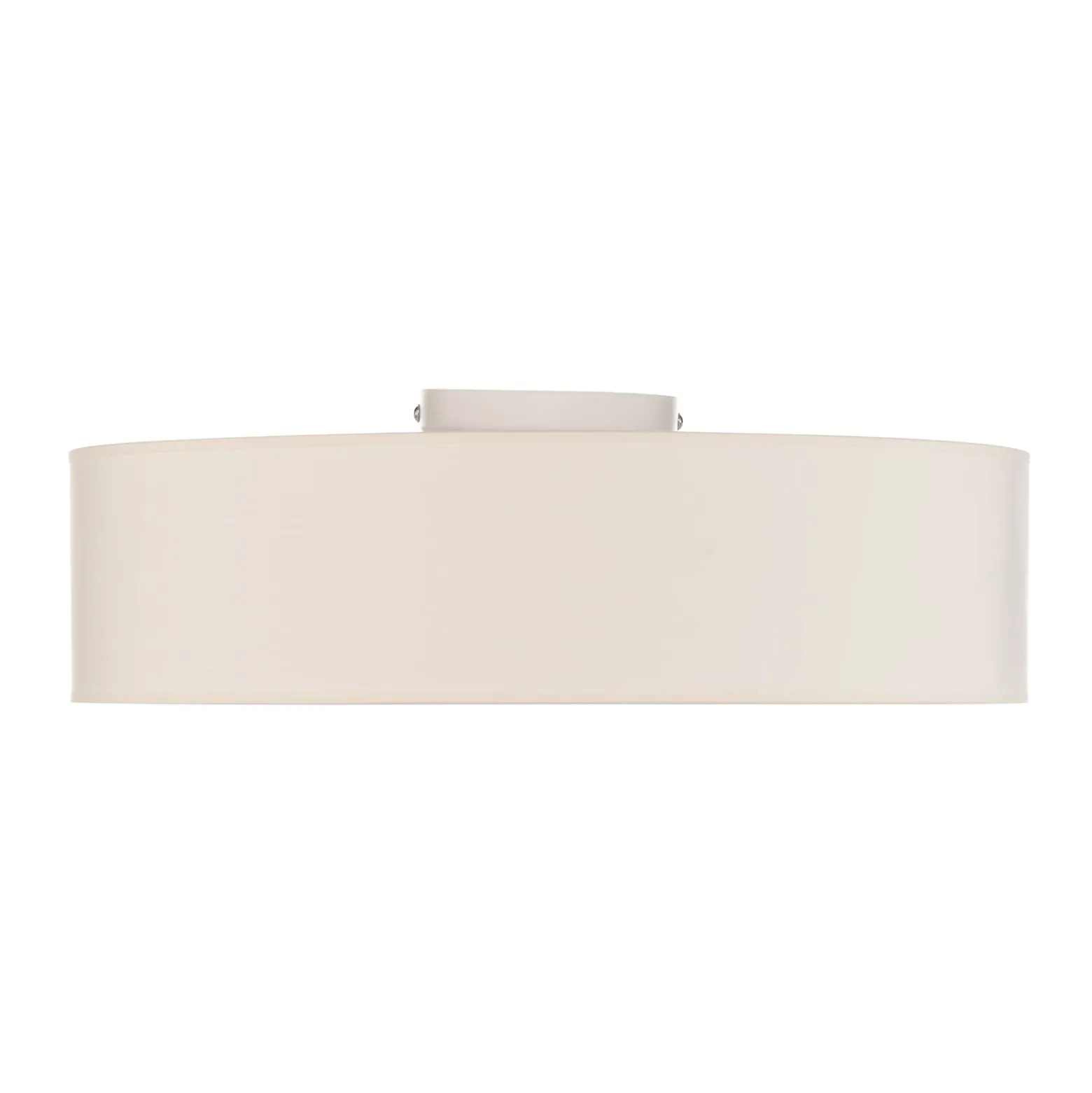 Euluna Roller Decke, Stoffschirm ecru, Ø 50 cm