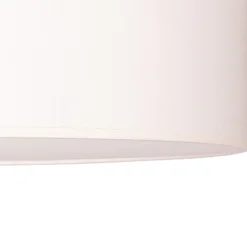 Euluna Roller Decke, Stoffschirm ecru, Ø 50 cm