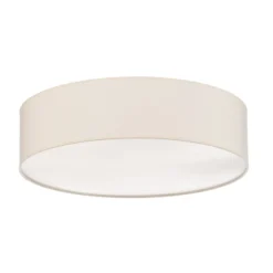 Euluna Roller Decke, Stoffschirm ecru, Ø 50 cm