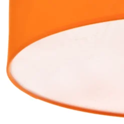 Euluna Roller Decke, Stoffschirm orange, Ø 50 cm