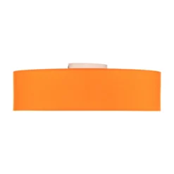 Euluna Roller Decke, Stoffschirm orange, Ø 50 cm