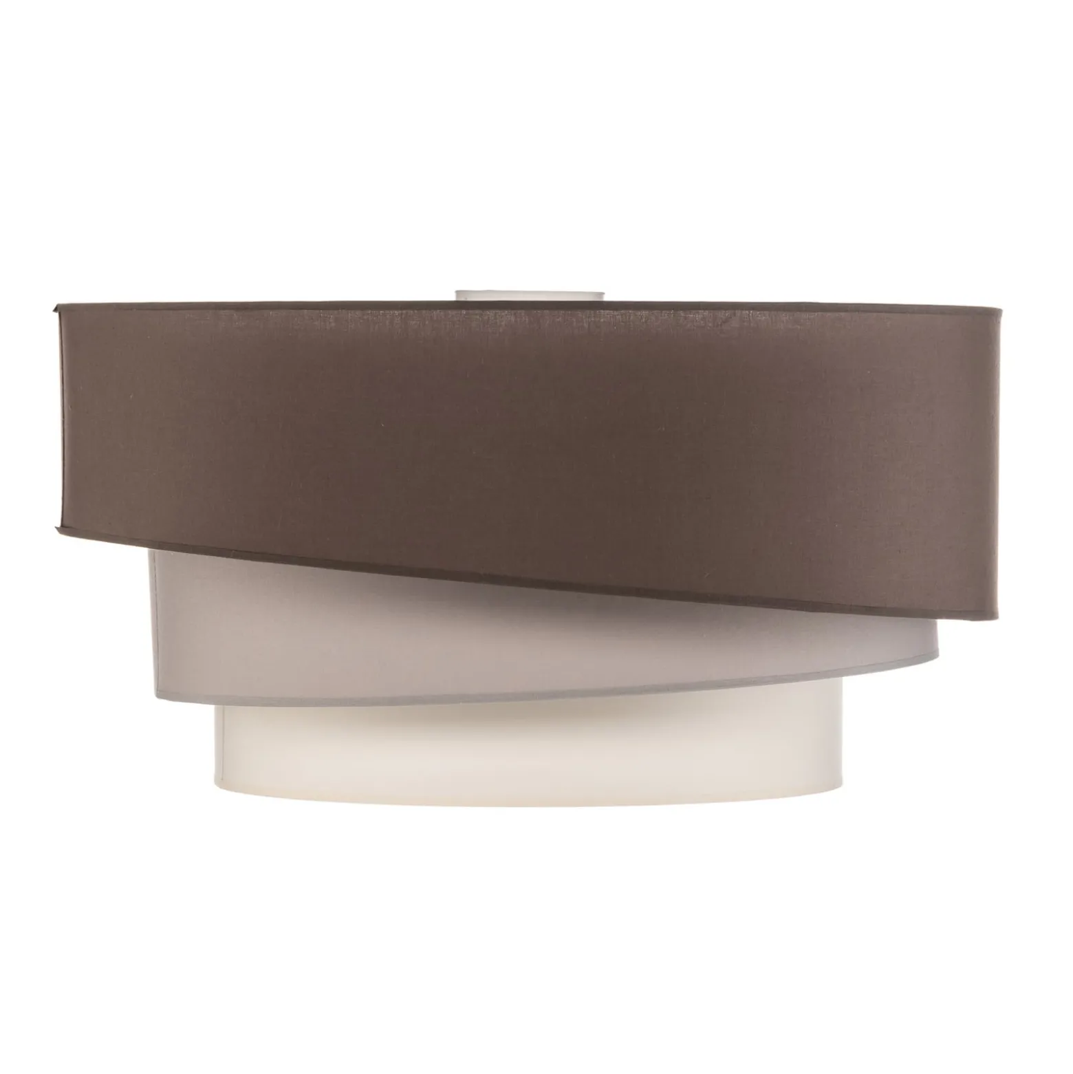 Euluna Trio Max Decke, Ø60cm, cappuccino/ecru/grau