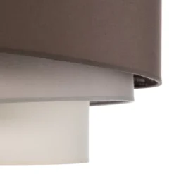 Euluna Trio Max Decke, Ø60cm, cappuccino/ecru/grau