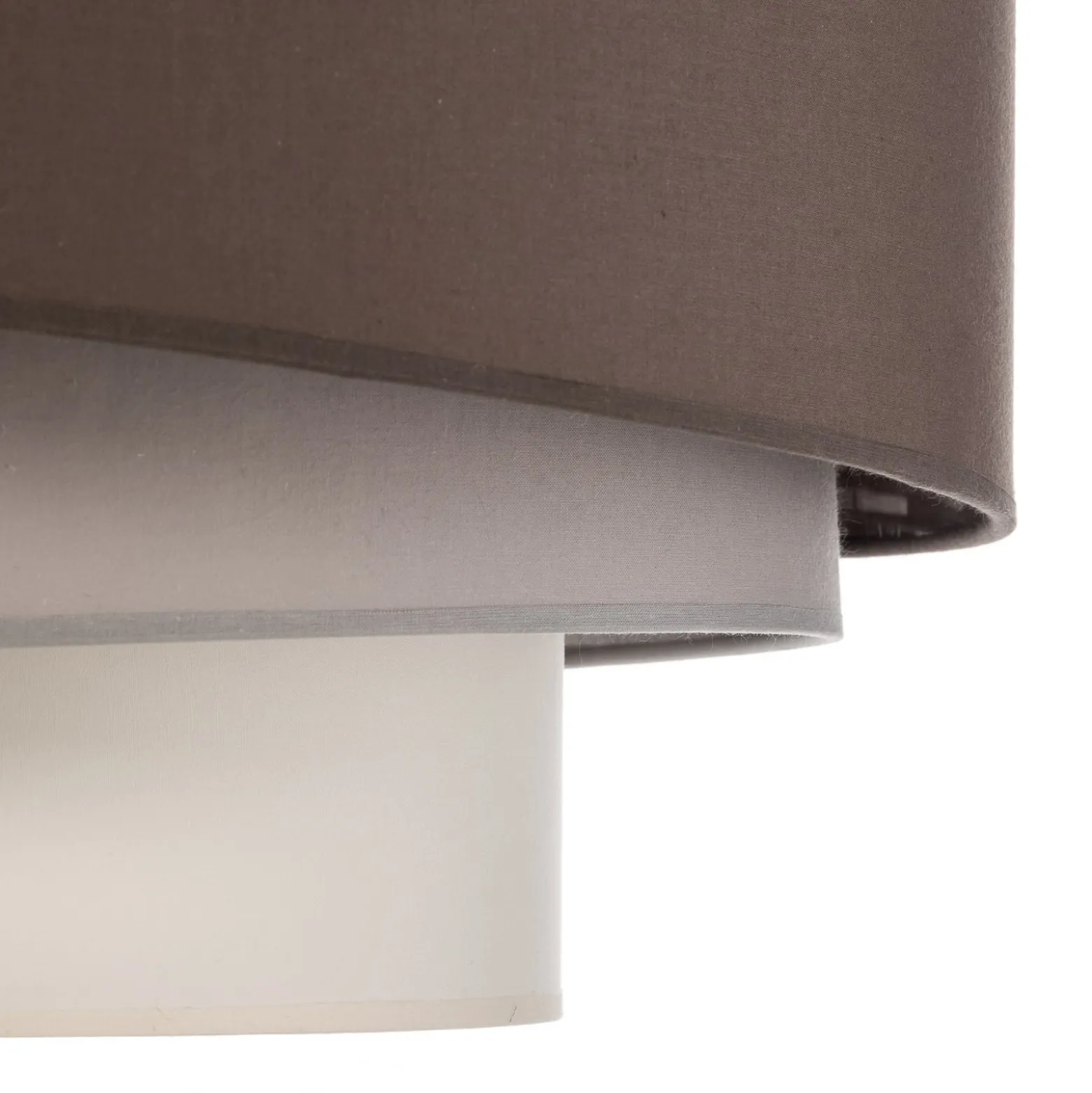 Euluna Trio Max Decke, Ø60cm, cappuccino/ecru/grau