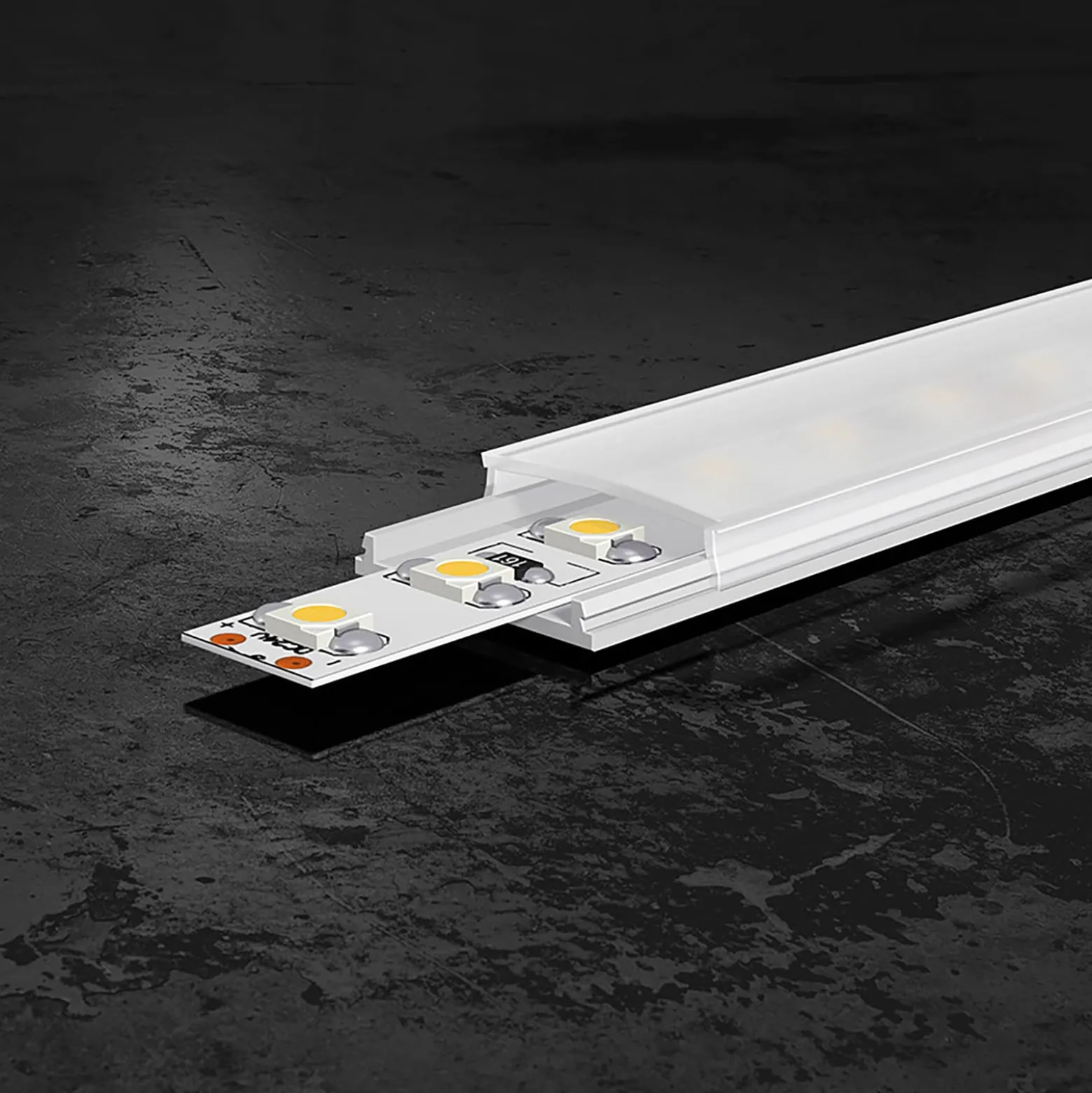 EVN APFLAT4 Alu-Profil, 200cm U-Profil, biegbar
