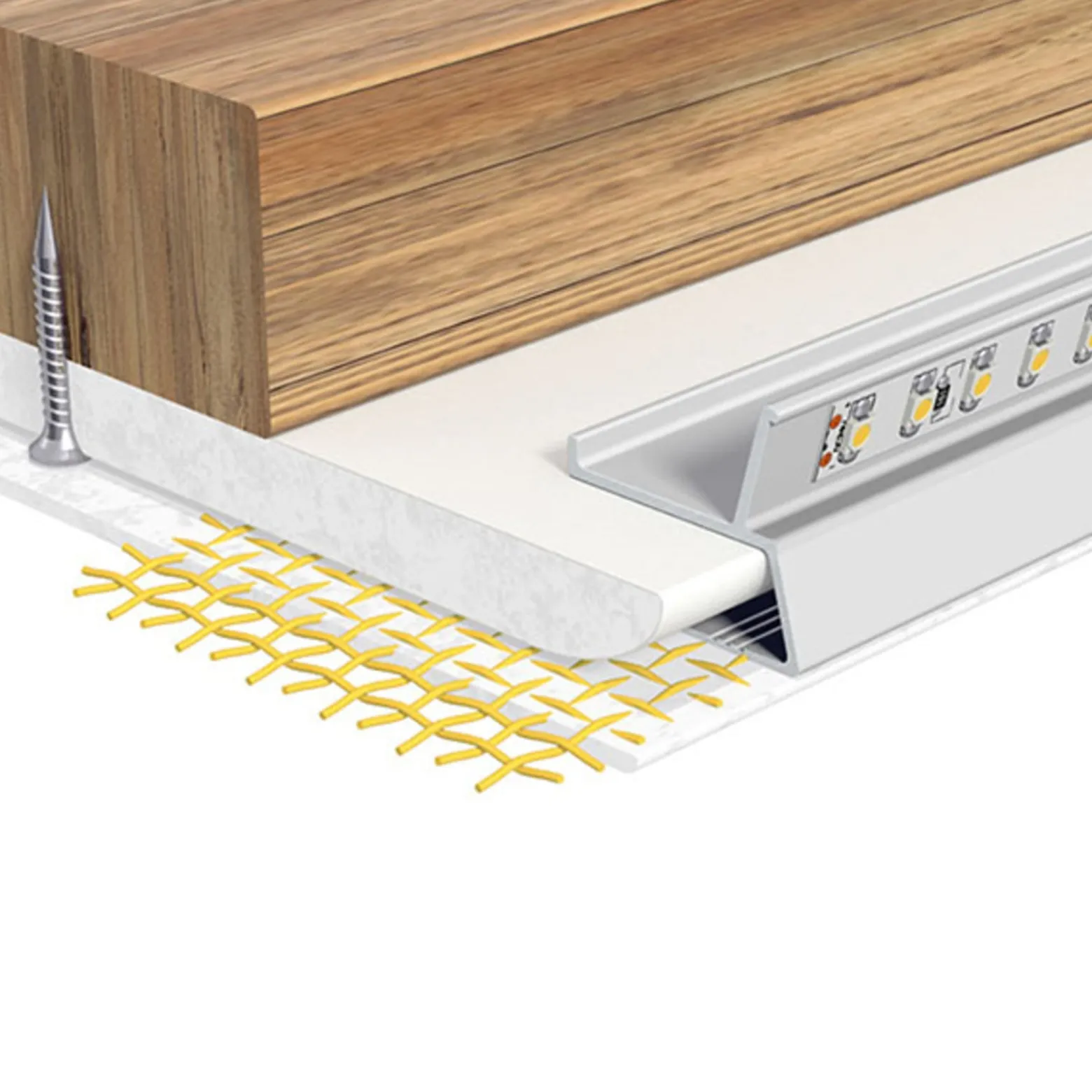 EVN APTBU Alu-Profil wandgerichtet 200cm alu