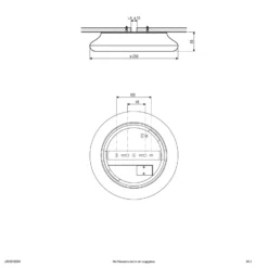 EVN Catino LED-Deckenleuchte, Sensor, 25 cm