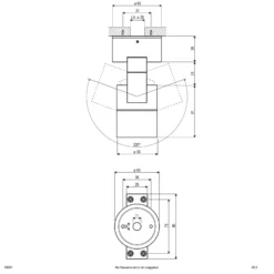 EVN 635001 Deckenanbauspot, IP54 rund weiß