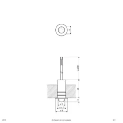 EVN LD5102 Einbaulampe 12V IP68 0,3W 830, Linse