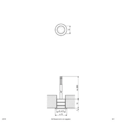 EVN LD2103 Einbauleuchte 12V IP68 Ø1,8cm 0,2W blau