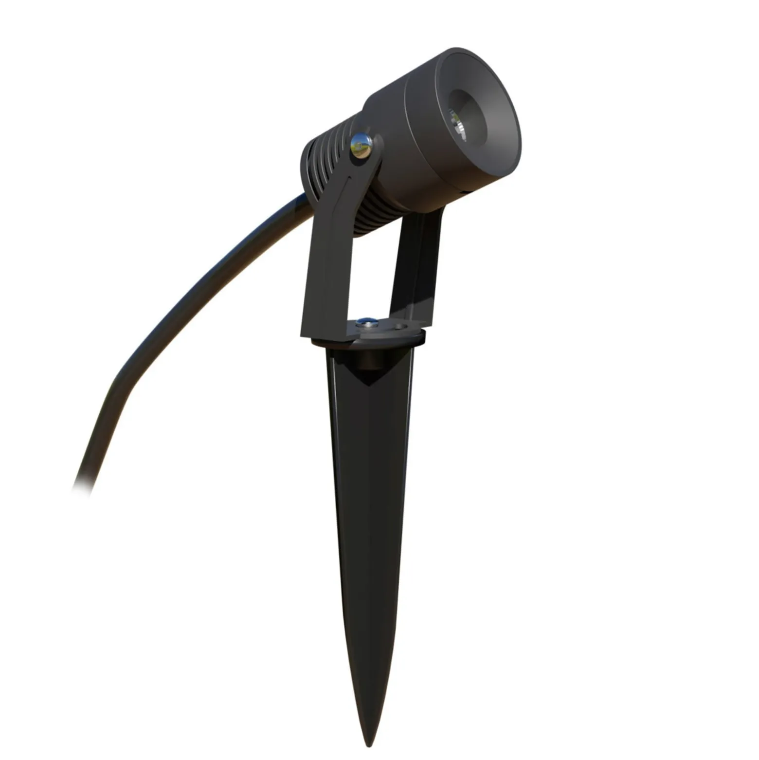 EVN Merlo LED-Gartenspot mit Erdspieß, 3.000K, 5W