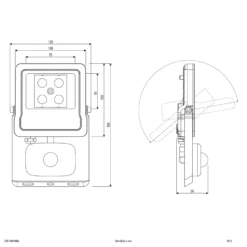 EVN Panthera Außenstrahler Sensor IP44 10W 4.000K