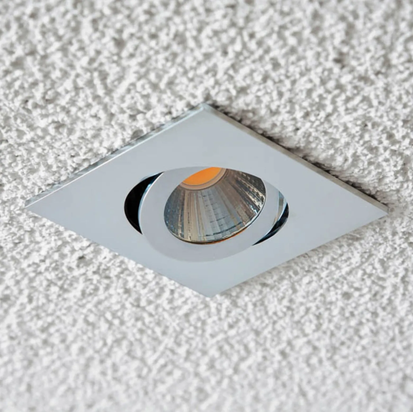 EVN PC20 Einbau eckig Phasendimmer 3000K chrom
