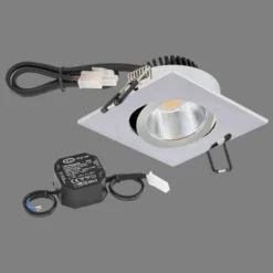 EVN PC20 Einbau eckig Phasendimmer 3000K chrom
