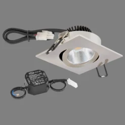 EVN PC20 Einbau eckig Phasendimmer 3000K edelstahl
