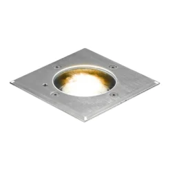 EVN Pentola Einbaulampe edelstahl 13,5x13,5 3.000K
