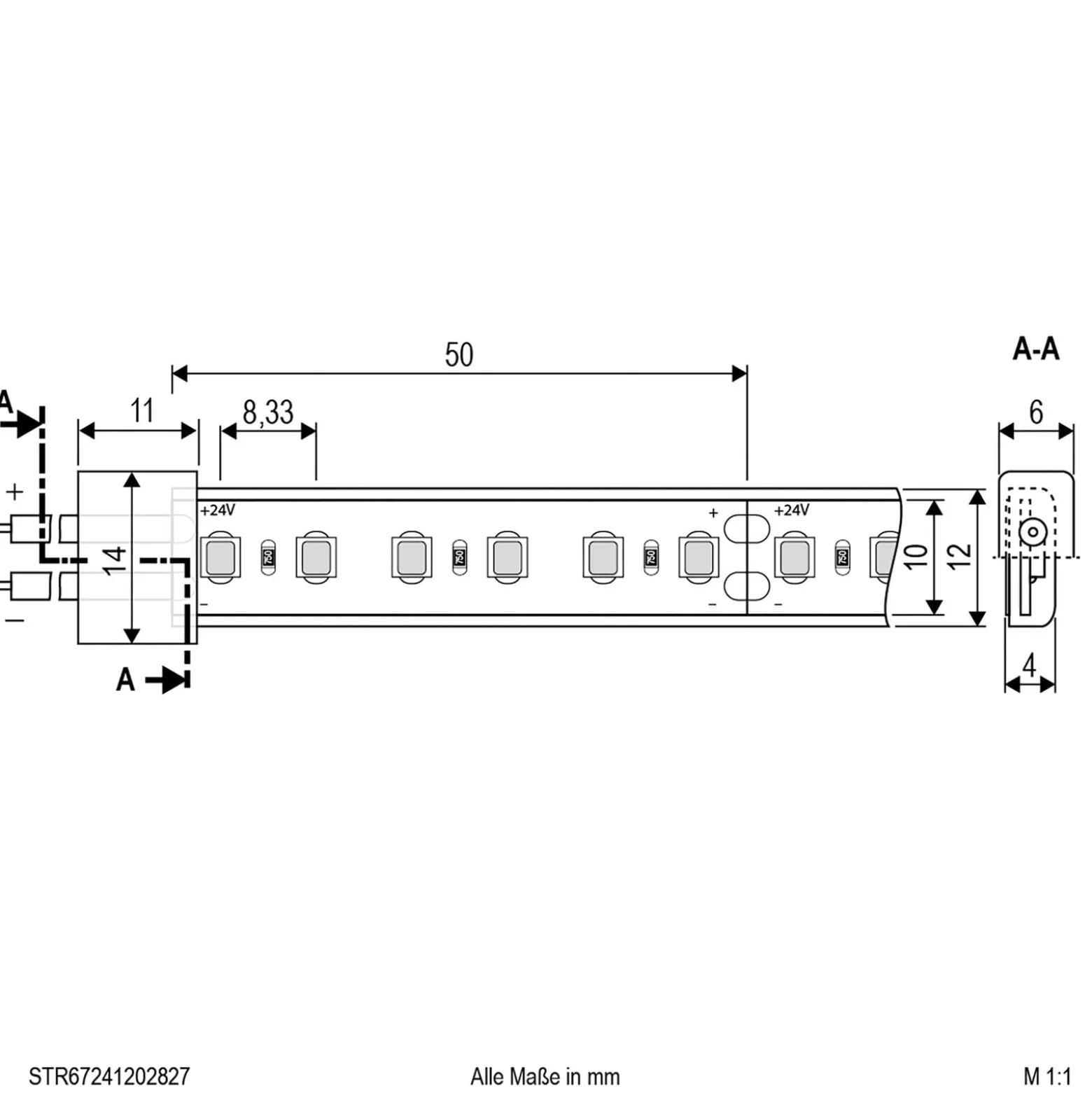 EVN STR6724 LED-Strip IP67 5m 72W 2.700K
