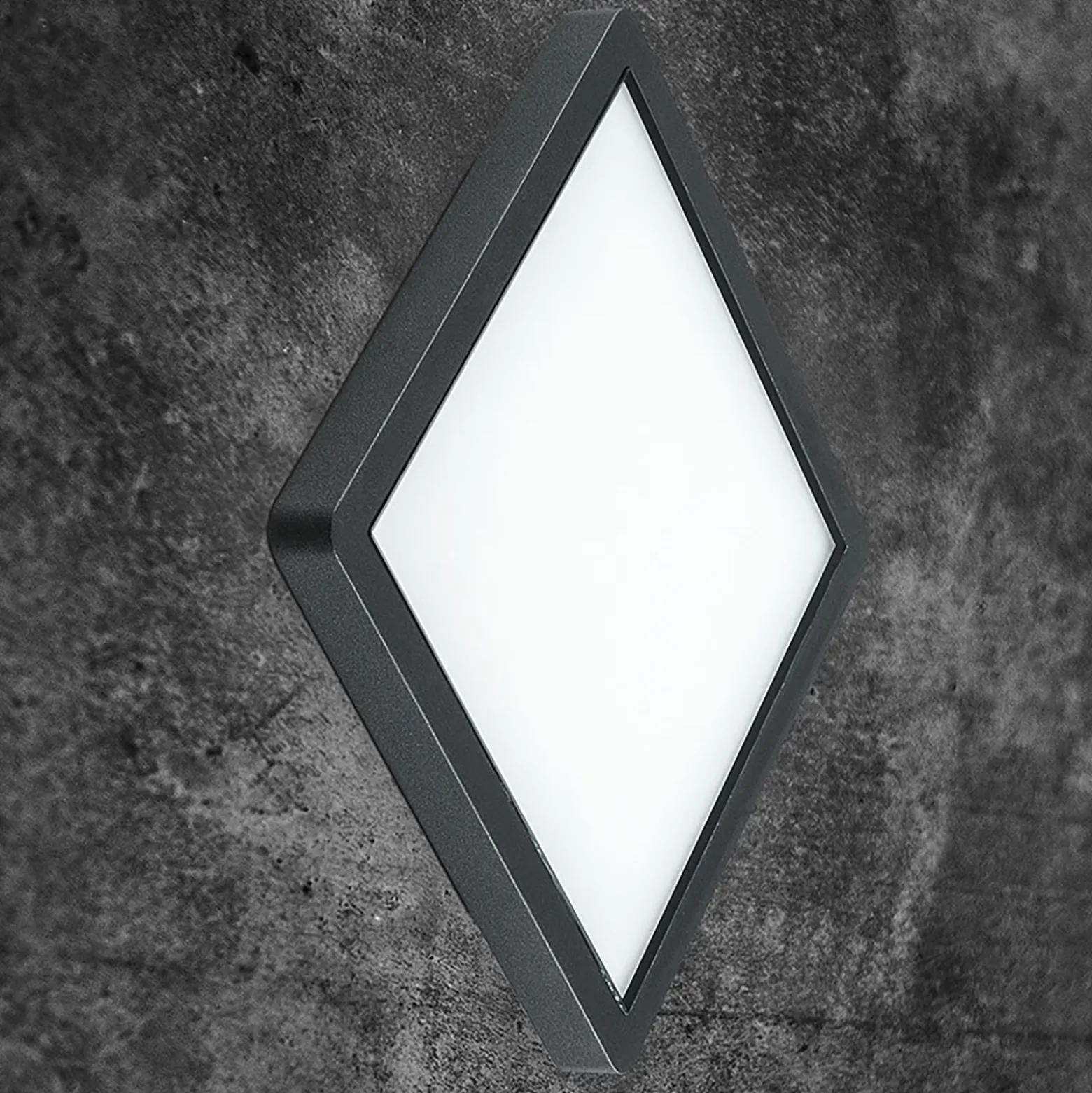 EVN Tectum LED-Außendeckenleuchte eckig mit Glas