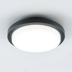 EVN Tectum LED-Außendeckenleuchte rund, Ø 24,6 cm
