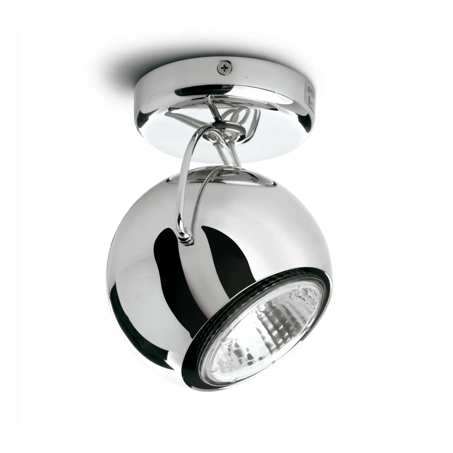 Fabbian Beluga Steel Deckenlampe direkt einflammig