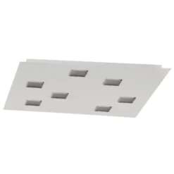 Fabbian Quarter - weiße LED-Deckenlampe 7flg.