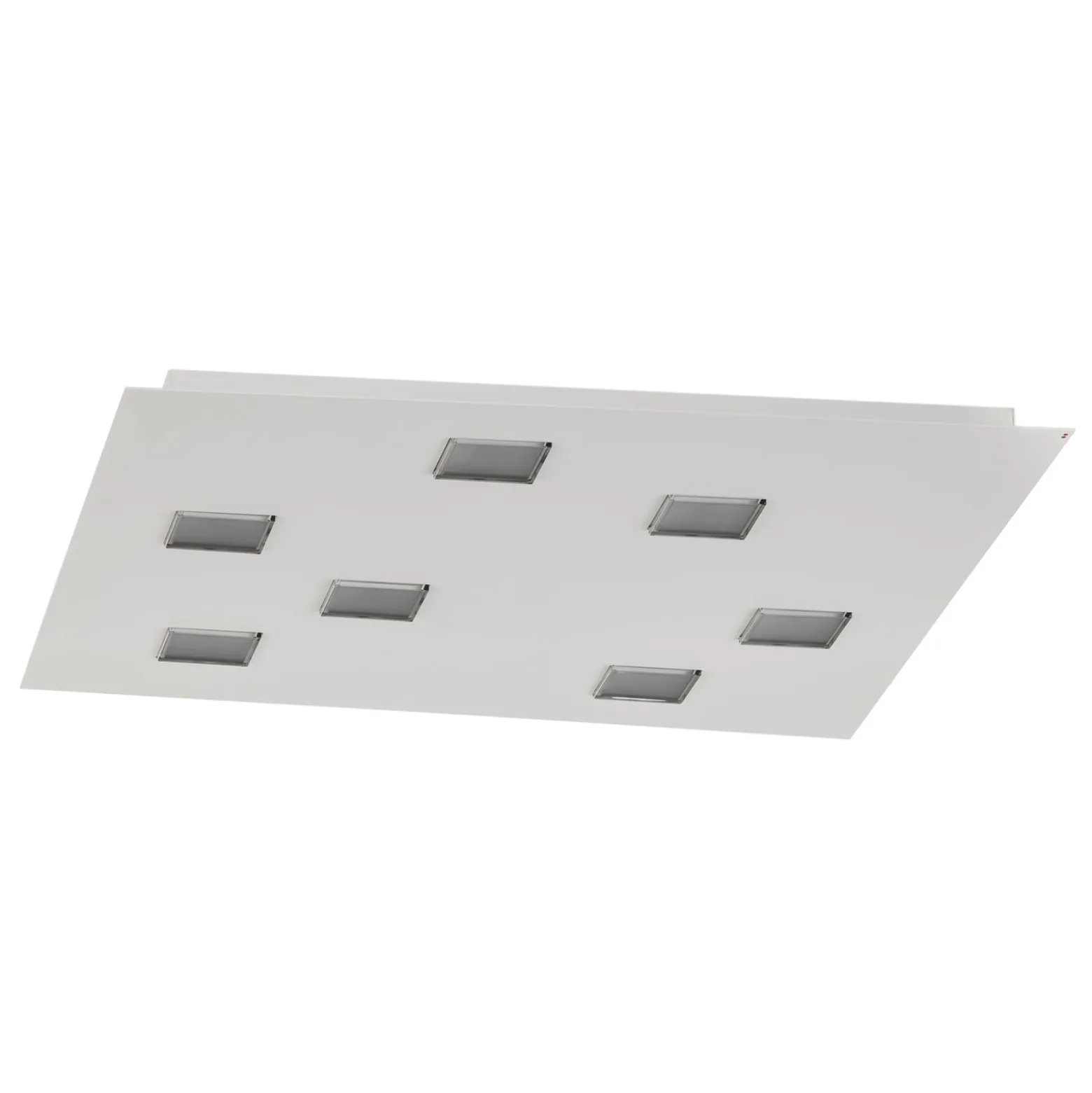 Fabbian Quarter - weiße LED-Deckenlampe 7flg.