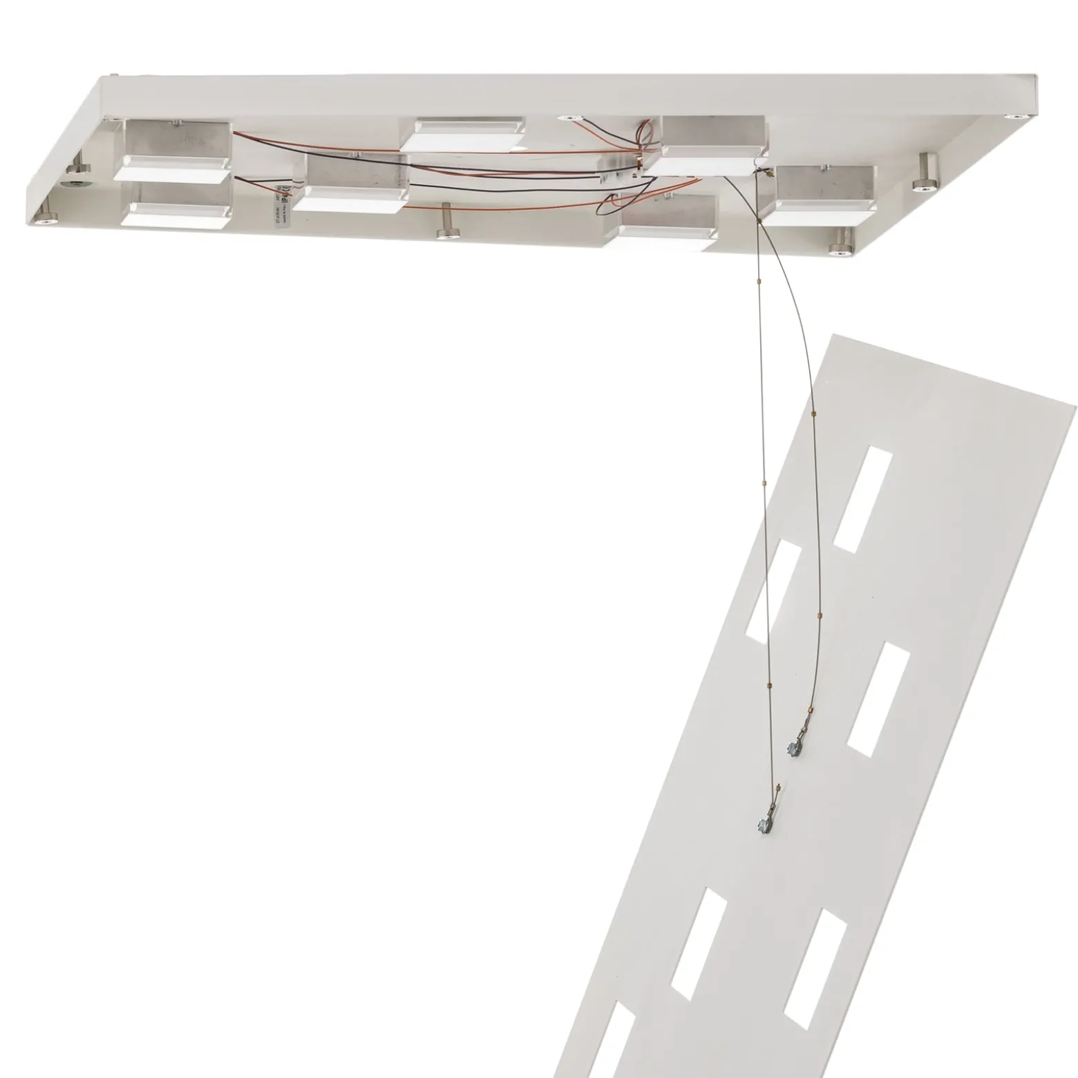 Fabbian Quarter - weiße LED-Deckenlampe 7flg.