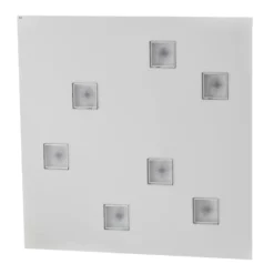 Fabbian Quarter - weiße LED-Deckenlampe 7flg.
