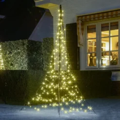 Fairybell Mast-Weihnachtsbaum 240 blink-LED 200cm