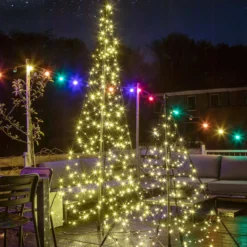 Fairybell Mast-Weihnachtsbaum 240 blink-LED 200cm