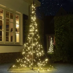 Fairybell Mast-Weihnachtsbaum 240 blink-LED 200cm