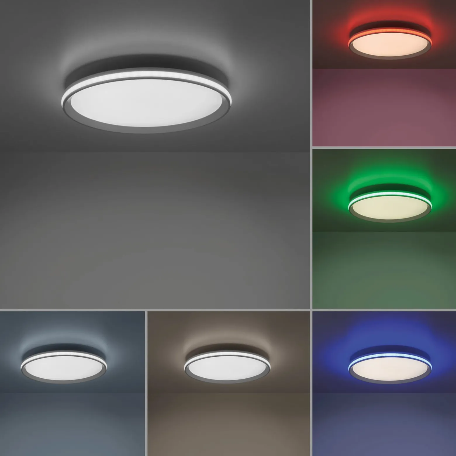 Fernbedienbare LED-Deckenlampe Galactica RGB/CCT