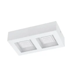 Ferreros - zweiflammige LED-Deckenlampe in Weiß