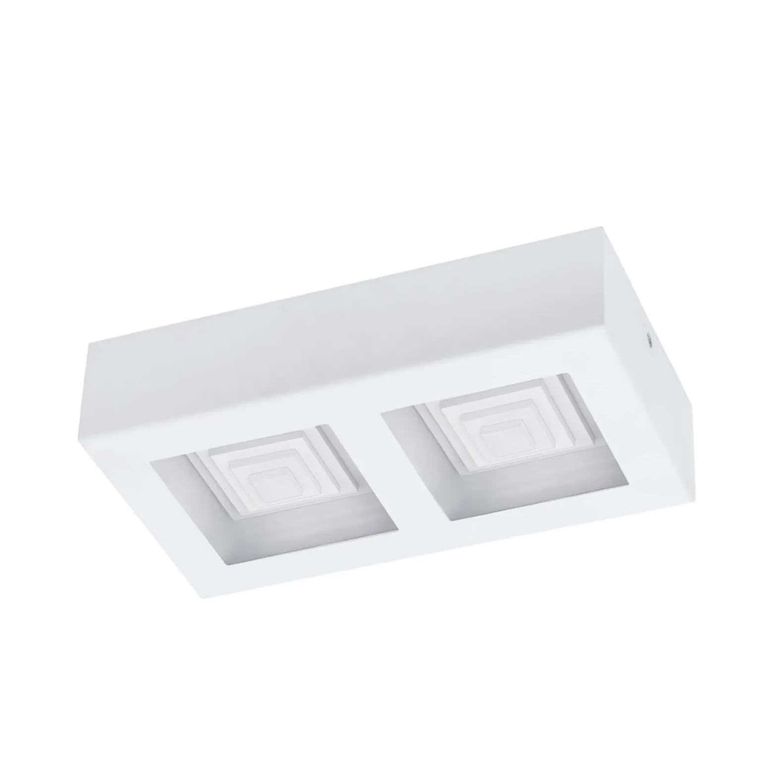 Ferreros - zweiflammige LED-Deckenlampe in Weiß