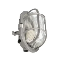 Feuchtraumlampe Sotano Retro grau 19 x 12 cm IP44 Kunststoff