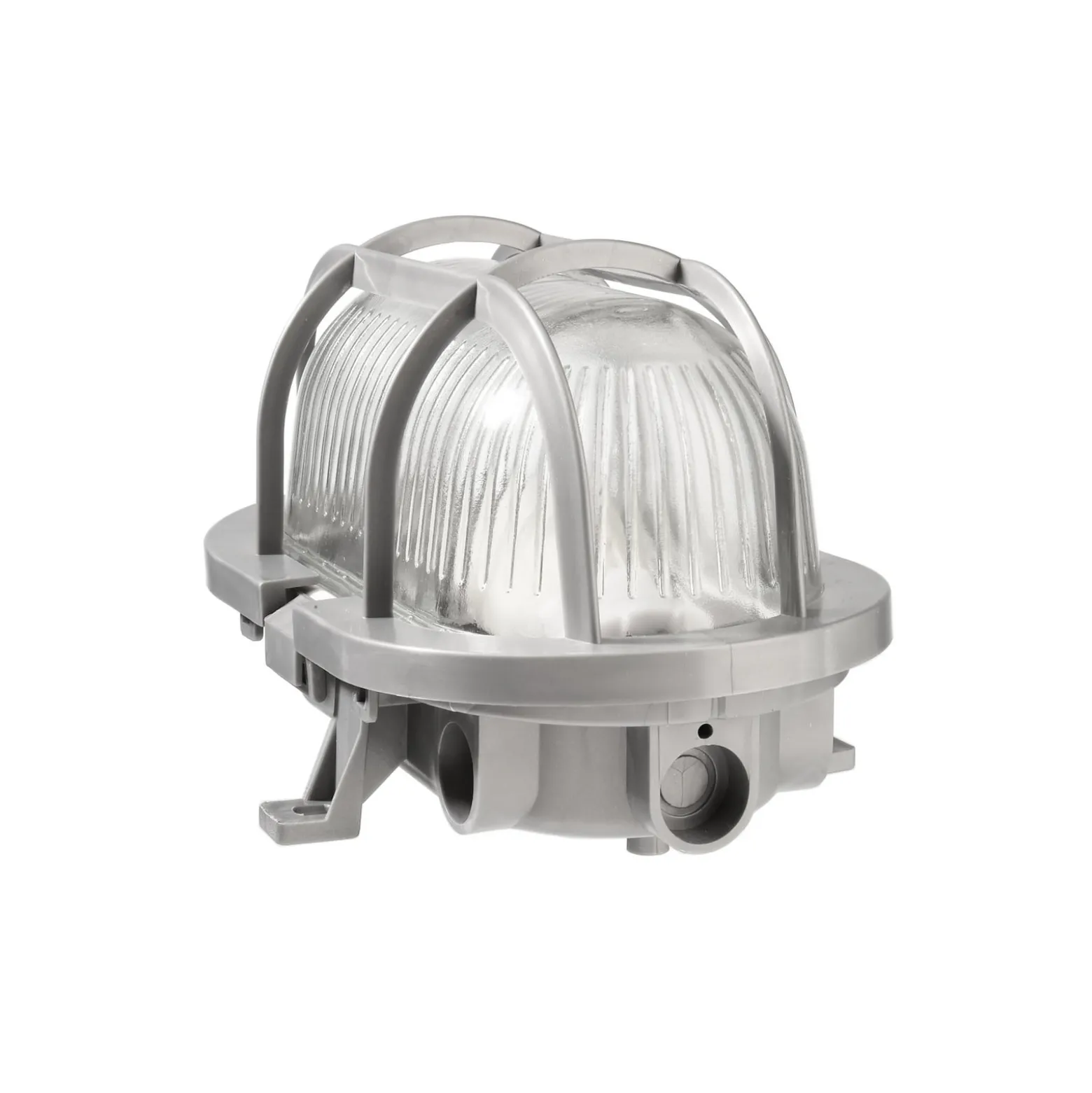 Feuchtraumlampe Sotano Retro grau 19 x 12 cm IP44 Kunststoff