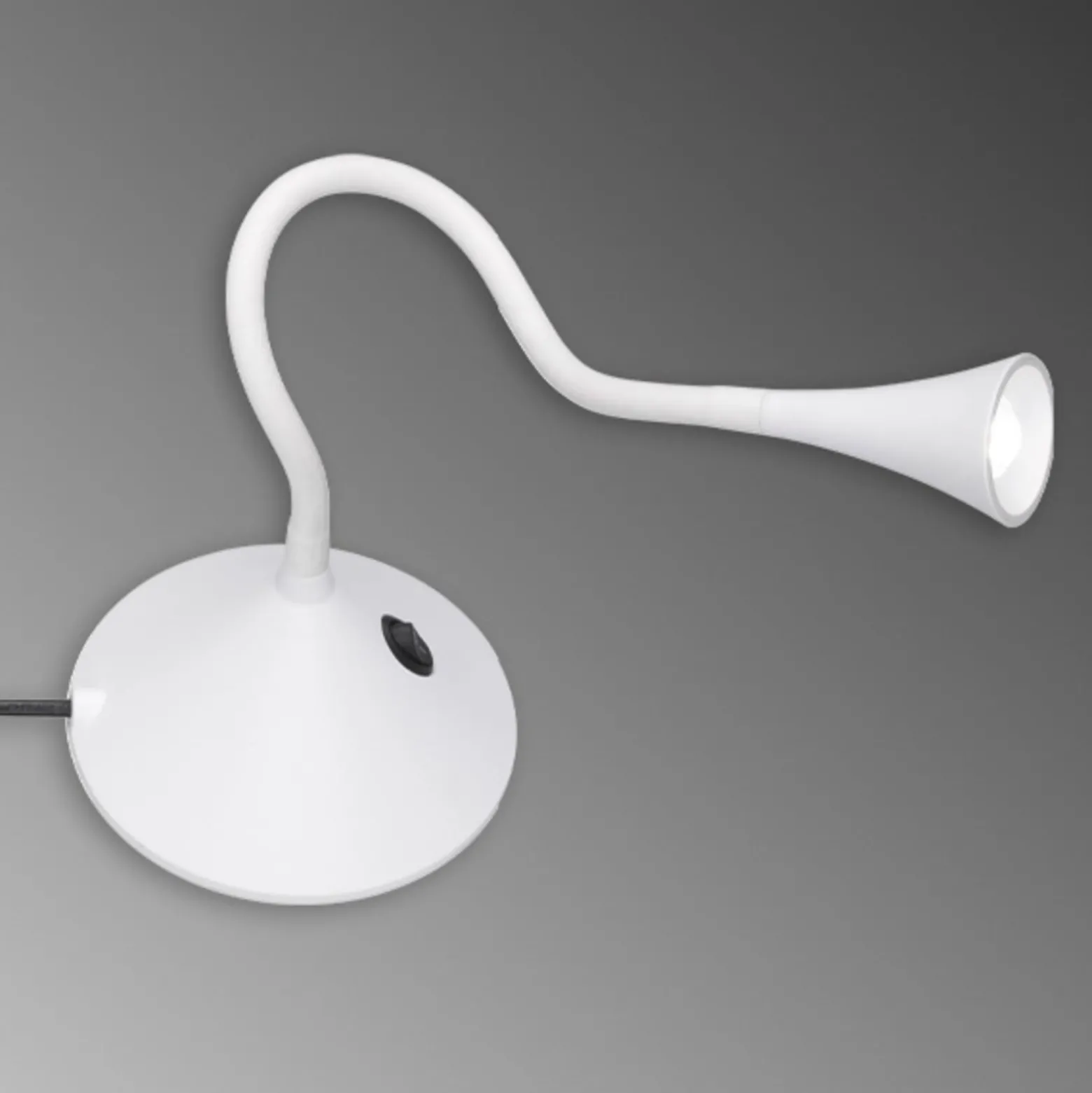 Flexible LED-Tischleuchte Viper in Weiß