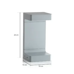 FLOS Casting C 100 Sockelleuchte 20 cm, grau