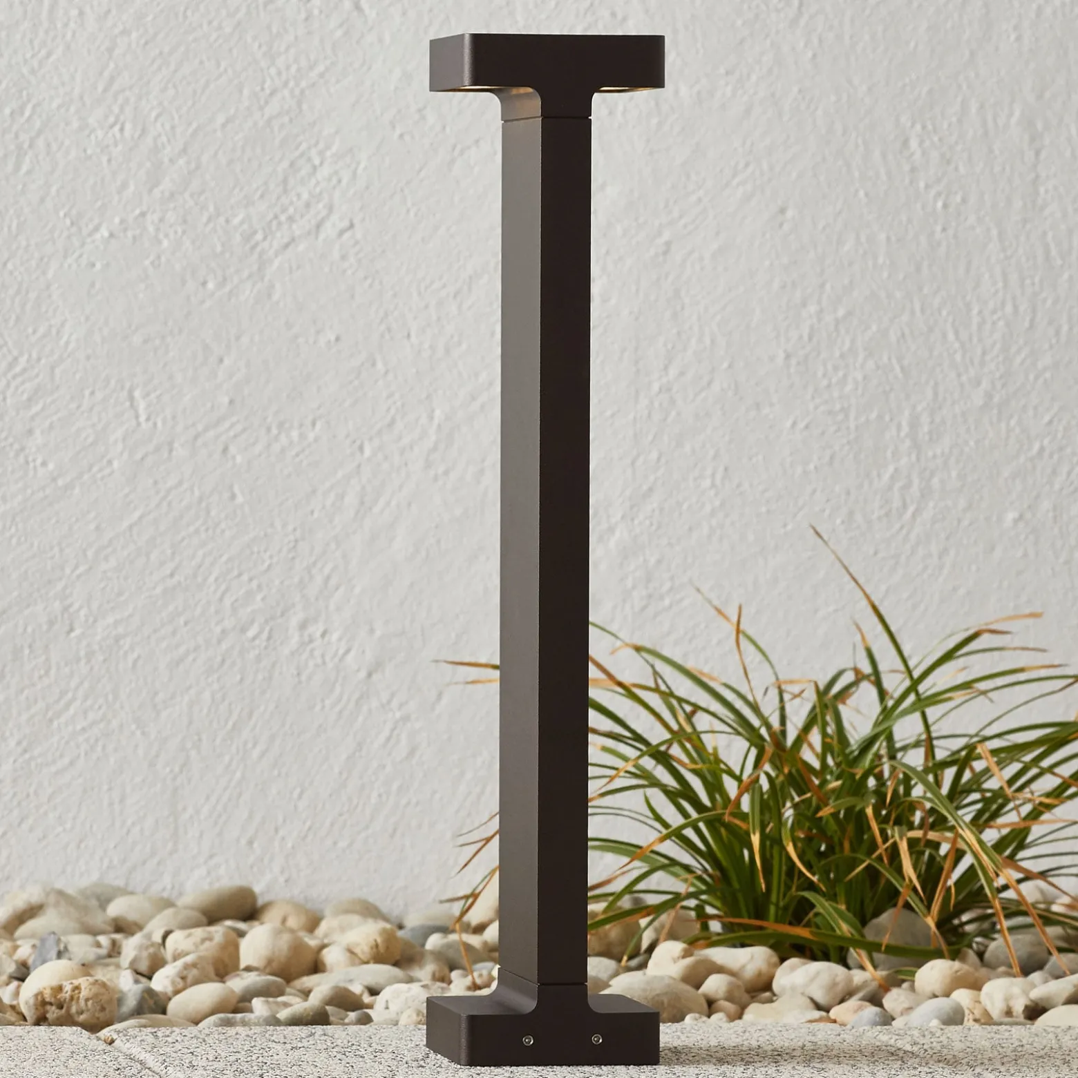 FLOS Casting T 100 - LED-Sockelleuchte 50 cm braun