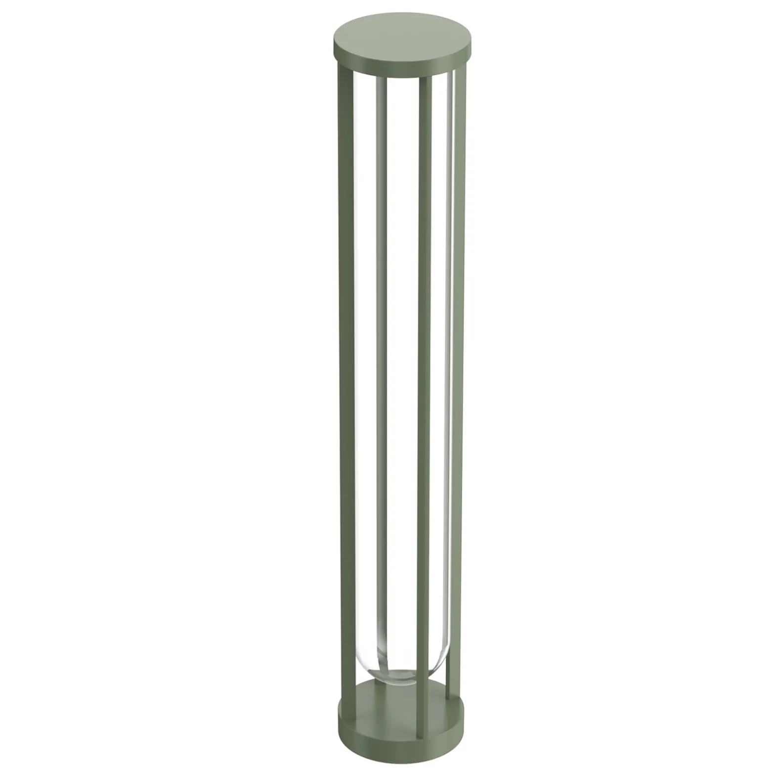 FLOS In Vitro Bollard 3, 2.700 K, 90 cm, hellgrün